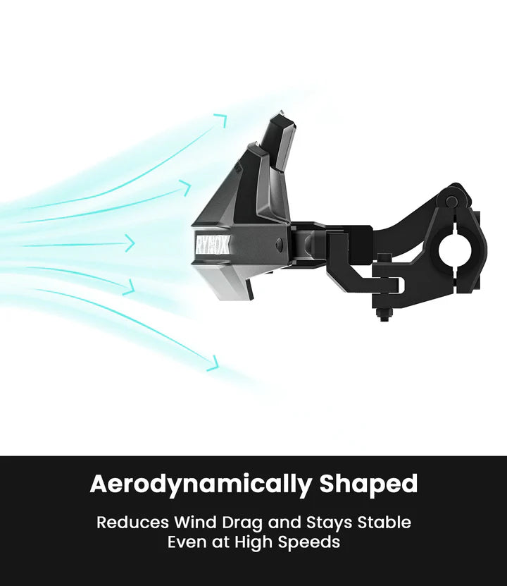 Rynox Defender Pro Handguards Black aluminium universal motorcycle hand guards for 22mm to 28mm handlebars