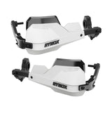 Rynox Defender Pro Handguards White universal motorcycle aluminium spine 22mm 28mm compatible
