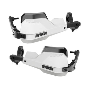 Rynox Defender Pro Handguards White universal motorcycle aluminium spine 22mm 28mm compatible