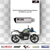 BMW G 310 GS Devil Evolution full exhaust system installed