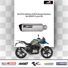 Devil Evolution Full Sports Exhaust System for BMW G 310 GS