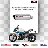 BMW G 310 R Devil Evolution exhaust system installed