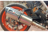 KTM Duke 200 Devil Evolution exhaust 2017 model installed