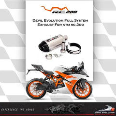 Devil Evolution Full Sports Exhaust System for KTM DUKE/RC 390 (Year 2017-2019/non BS6)