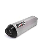 Devil Evolution 520mm extended slip-on exhaust for Royal Enfield Himalayan 411 deep tone stainless steel silencer