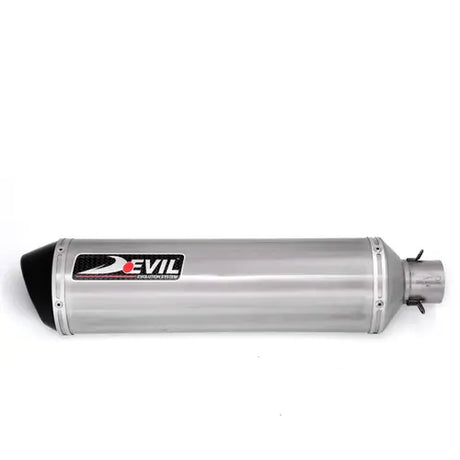 Devil Evolution 520mm extended slip-on exhaust for Royal Enfield Himalayan 411 deep tone stainless steel silencer