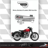 Royal Enfield Classic 350 Devil Evolution exhaust installed
