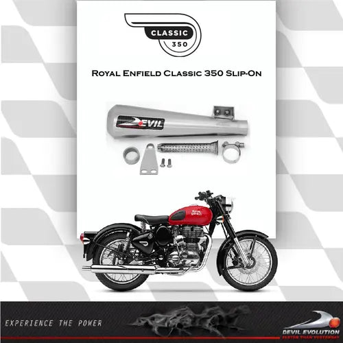 Royal Enfield Classic 350 Devil Evolution exhaust installed