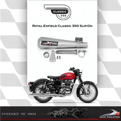 Devil Evolution Slip-on Exhaust for ROYAL ENFIELD CLASSIC 350