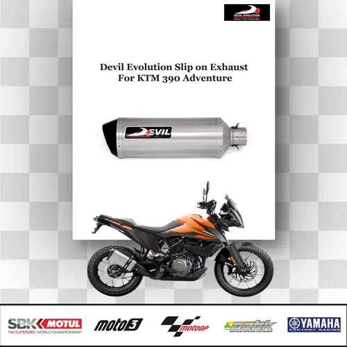 Devil Evolution Slip-on Exhaust w/Link Pipe For KTM 390 ADVENTURE