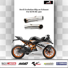 Devil Evolution Slip-on Exhaust w/Link Pipe For KTM DUKE/RC 390 [including BS6]