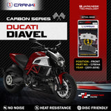 CRANK1 CFB744 carbon front brake pads for Ducati Diavel 2011-2018