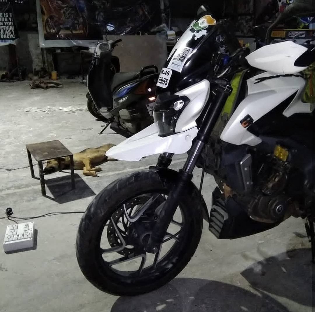 Hyperrider Front Off Road Mud Guard for Bajaj Dominar 250 and Dominar 400 adventure style motorcycle front fender