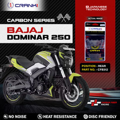 CRANK1 Carbon Rear Brake Pads CFB312 for Bajaj Dominar 250