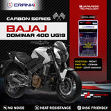 CRANK1 Carbon Brake Pads CFB606 for Bajaj Dominar 400 UG19 Front