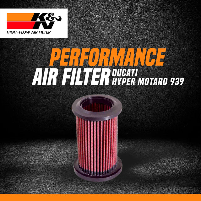 K&N high performance air filter for Ducati Hyperstrada 939 reusable washable motorcycle filter