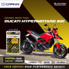 CRANK1 Ceramic Rear Brake Pads for Ducati Hypermotard 821 CRM469
