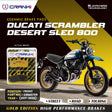 CRANK1 Ceramic Front Brake Pads CRM0709 for Ducati Scrambler Desert Sled 800 (2017-2022) HH Rated Motorcycle Disc Brake Pads 2 Sets