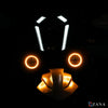 ZANA Fog Light DRL-R45 Silver Series Universal LED Fog Lights with OSRAM LEDs, Amber DRL Ring and Wired Multi-Function Controller | Legendary Custom