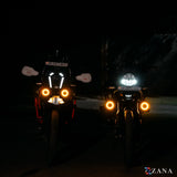 ZANA Fog Light DRL-R45 Silver Series Universal LED Fog Lights with OSRAM LEDs, Amber DRL Ring and Wired Multi-Function Controller | Legendary Custom