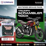 Crank1 CB606 Sintered Front Brake Pads for Triumph Speed 400 Motorcycle | Legendary Custom