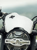 LEGUNDARY Custom Zephyr metal visor for Royal Enfield Guerrilla 450 black and silver