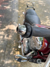 Easy Cruz ECZ019 motorcycle throttle lock cruise control for Jawa 42, Jawa Classic and Yezdi motorcycles in Chrome and Black.