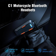EDYELL C1 Helmet Bluetooth Headset – Waterproof V5.3 Design