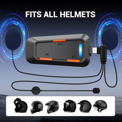 EDYELL C1 Helmet Bluetooth Headset – Waterproof V5.3 Design