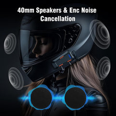 EDYELL C1 Helmet Bluetooth Headset – Waterproof V5.3 Design