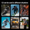 EDYELL C2 motorcycle helmet bluetooth headset with roller control and waterproof design