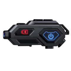 EDYELL C8 Max Motorcycle Bluetooth Intercom Headset with LED Lights