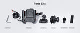 EDYELL motorcycle phone mount with 30W USB-C fast charger and 360 degree rotating anti-shake mobile holder