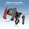 EDYELL motorcycle phone mount with anti-vibration dampener and 360° adjustable holder