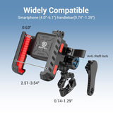 EDYELL motorcycle phone mount with anti-vibration dampener and 360° adjustable holder
