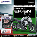 CRANK1 CB291 Sintered Rear Brake Pads for Kawasaki ER-6n 2012-2016 Rear