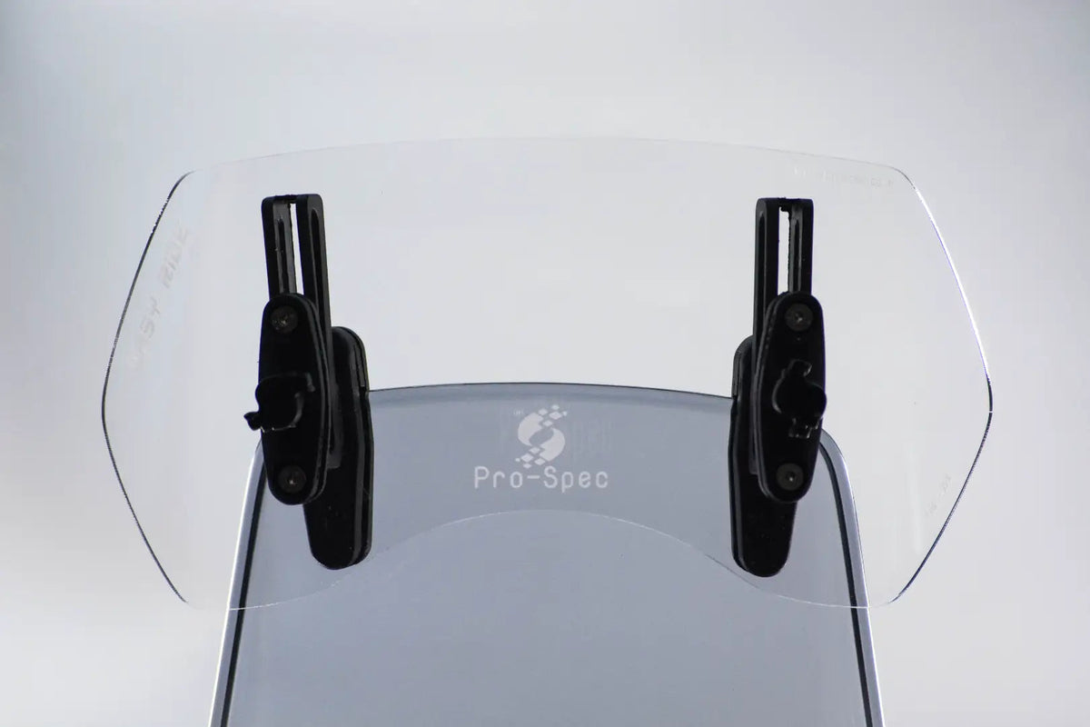 Pro-Spec ER 780 windshield lip extender installed on Royal Enfield Himalayan 411 BS6