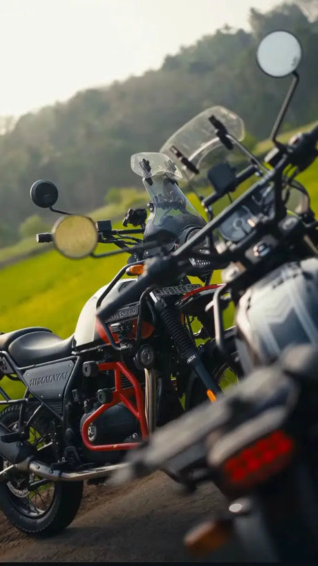 Pro-Spec ER 780 windshield lip extender installed on Royal Enfield Himalayan 411 BS6