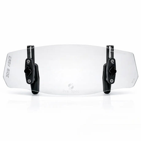 Pro-Spec ER 720 universal windshield lip extender mounted on adventure motorcycle