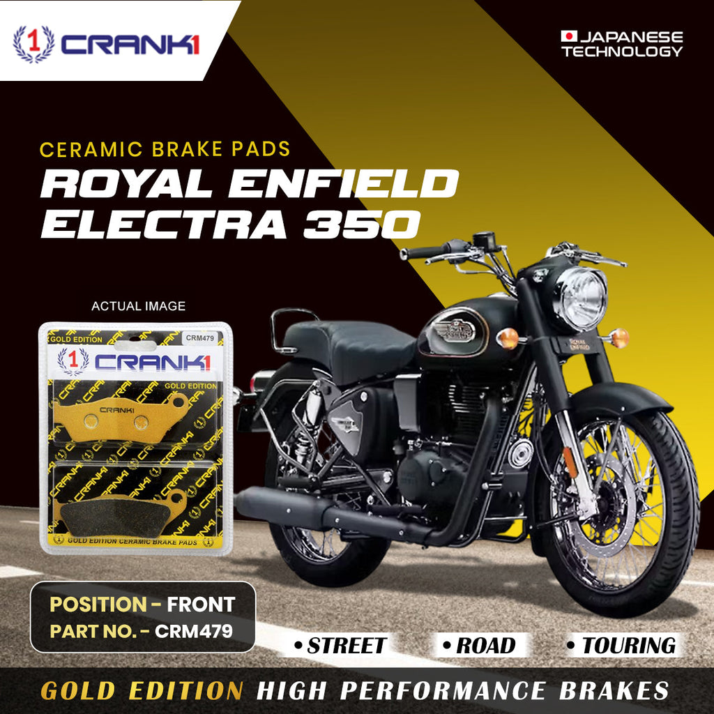 CRANK1 CRM479 ceramic front brake pads for Royal Enfield Electra 350 motorcycle