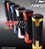 RCB AHG14 motorcycle grip set 01HG014 in Blue, Gold and Silver