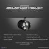 ZANA Fog Light ZFL-40 Universal LED Fog Lights with Bluetooth Controller, Dual Colour Beam and CNC Aluminium Body | Legendary Custom