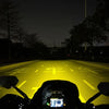 Moto Vanguard Future Eyes X80 120W LED Auxiliary Lights with 12000LM Yellow White Dual Beam