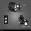 ZANA Fog Light ZFL-40 Universal LED Fog Lights with Bluetooth Controller, Dual Colour Beam and CNC Aluminium Body | Legendary Custom