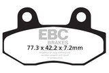 EBC Double-H Sintered Front Brake Pads Hyosung GT650 GT650R FA296HH HH Rated High Performance Motorcycle Brake Pads