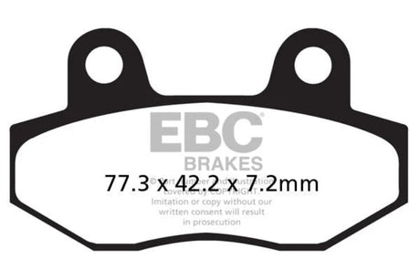 EBC Double-H Sintered Front Brake Pads Hyosung GT650 GT650R FA296HH HH Rated High Performance Motorcycle Brake Pads