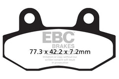 EBC Double-H Sintered Front Brake Pads Hyosung GT650 GT650R FA296HH HH Rated High Performance Motorcycle Brake Pads