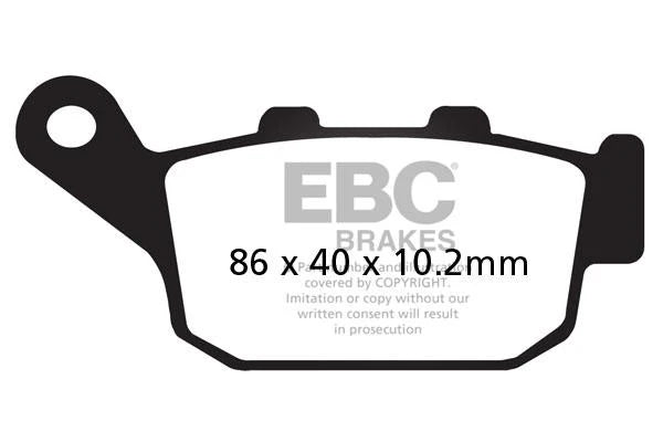 EBC Double-H Sintered Brake Pads Kawasaki Z800 FA347HH Front FA140HH Rear HH Rated High Performance Motorcycle Brake Pads
