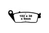 EBC Double-H Sintered Brake Pads Kawasaki Z750 FA142HH Front FA174HH Rear HH Rated High Performance Motorcycle Brake Pads