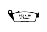 EBC Double-H Sintered Brake Pads Kawasaki Z750 FA142HH Front FA174HH Rear HH Rated High Performance Motorcycle Brake Pads